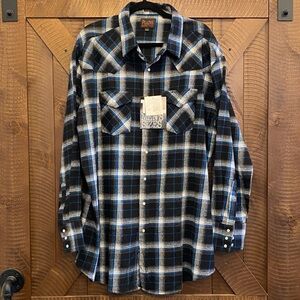 Plains Mens Western Wear Snap Up 2XLT Shirt